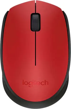Logitech M171 Raton Inalambrico 1000dpi - 3 Botones - Uso Ambidiestro - Color Rojo