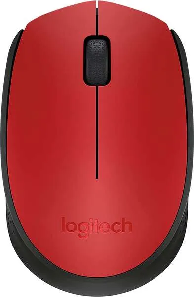 Logitech M171 Ratón Inalámbrico 1000 DPI - 3 Botones - Uso Ambidiestro - Rojo
