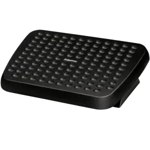 Fellowes Reposapies Ajustable Ergonómico con Superficie Estilo Masaje, Negro