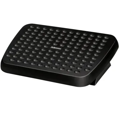 Fellowes Reposapies Ajustable Ergonómico con Superficie Estilo Masaje, Negro