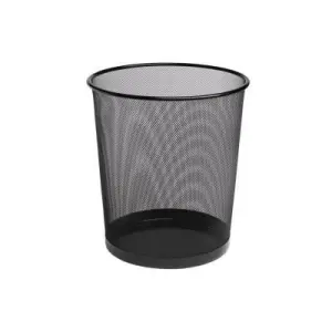 Bismark Papelera De Rejilla Básica Pequeña 12 Litros 275X210 Mm Negra
