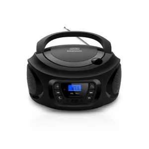 Daewoo Radio CD Bluetooth con USB, Jack 3.5mm y Pantalla LCD - Negro y Azul