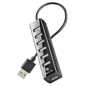 NGS HUB USB 2.0 A 7xUSB-A Con Adaptador De Corriente