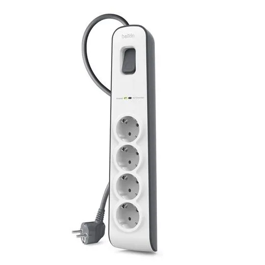 Belkin Regleta de Alimentación BSV400VF2M-V2 4 Tomas Protección Sobretensión 2m