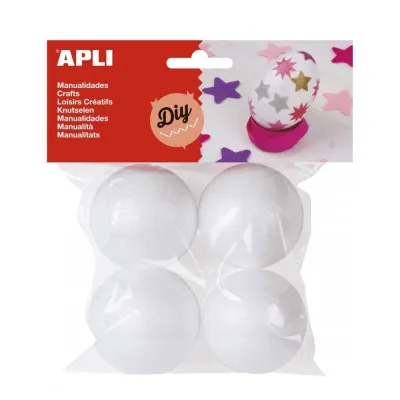 Apli Bola Porexpán 50mm Ø - 4 Unidades