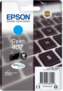 Epson 407 Cyan Cartucho de Tinta Genérico Reemplazo C13T07U240