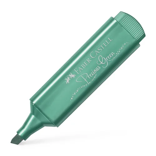 Faber Castell Marcador Textliner 46 Metálico Verde - Alta Calidad