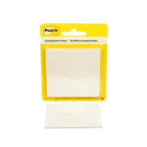 Post-it Bloc de 36 Notas Transparentes Cuadradas 73x73mm Color Transparente