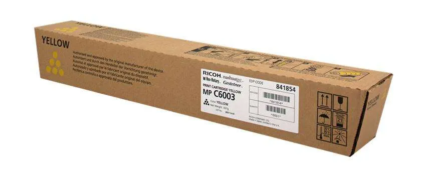Ricoh Aficio Mp-C4503/Mp-C5503/Mp-C6003 Amarillo Cartucho De Toner Original - 841854