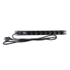 2LAN Regleta 19" con 8 Schukos y Interruptor