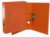 Bismark Archivador A-Z PVC A4 75mm Naranja con Tarjetero y Cartoneras Metálicas