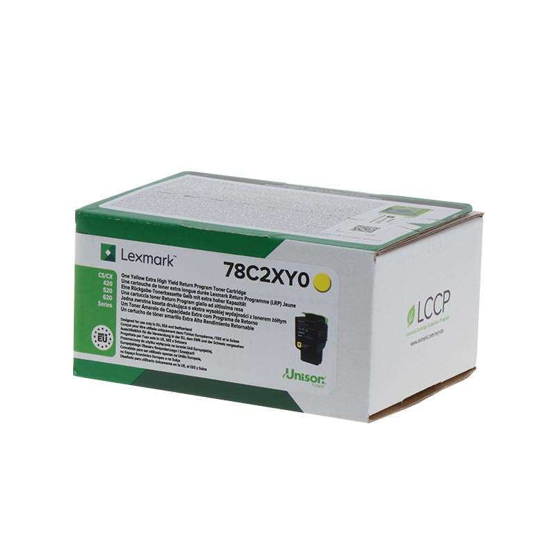 Lexmark Cs421/Cs521/Cs622/Cx421/Cx522/Cx622/Cx625 Amarillo Cartucho De Toner Original - 78C2Xy0/78C2Xye