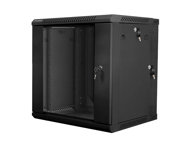 Lanberg Armario Rack 12U Bastidor de Pared Negro WF02-6612-10B