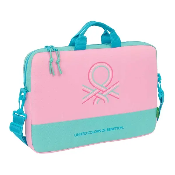 Safta Benetton Dolce Maletín Para Portátil Hasta 15.6" Rosa Pastel Acolchado 4L