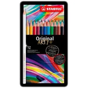 Stabilo Lápices De Colores Original Arty+ Estuche De Metal 12 Unidades
