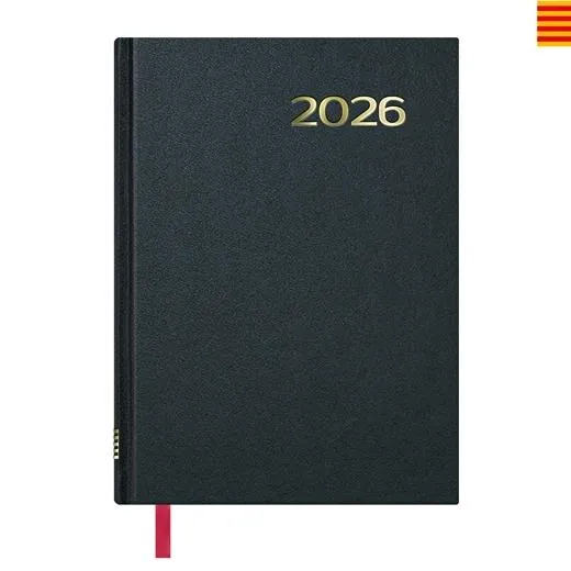 Dohe Agenda Anual Síntex 14X20Cm Dp Negro 2026 Catalán