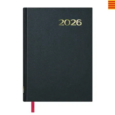 Dohe Agenda Anual Sintéx 14x20cm DP Negro 2026 Catalán
