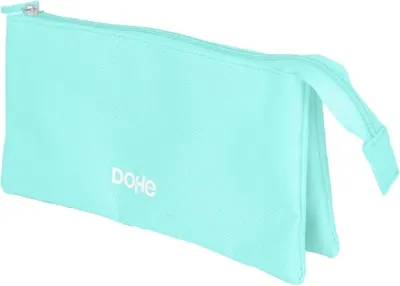 Dohe Portatodo Triple Serenity - Cierre Doble con Cremallera - Color Verde