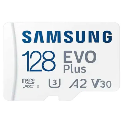 Samsung Memoria SD Micro 128GB SDXC Evo Plus Clase 10 con Adaptador a SD