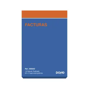 Dohe Talonario De Facturas Cuarto Natural 50x2 Hojas Autocopiativas