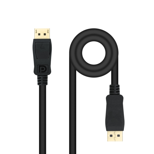 Nanocable Cable Displayport 1.4 Dp/M-Dp/M - Longitud 1M - Soporta Resoluciones De Video De Hasta 8K - Color Negro