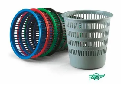 Faibo Papelera De Plástico Rejilla 16 Litros 310X315 Mm Negra