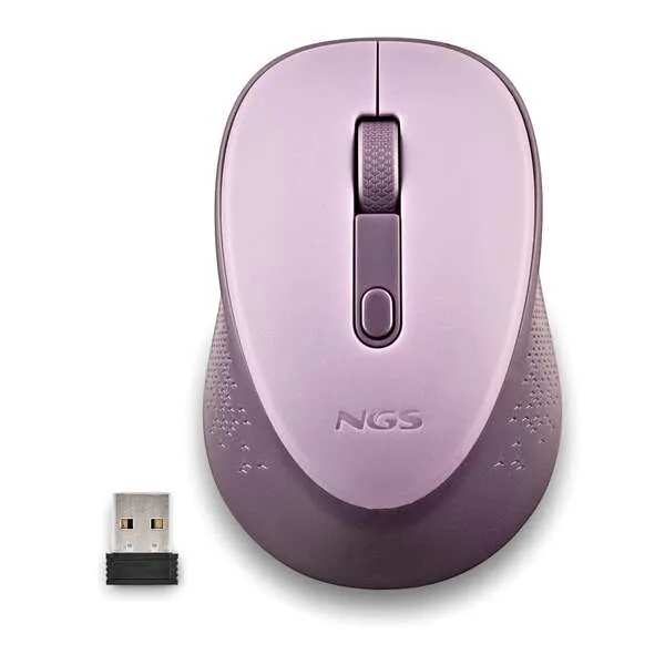 NGS Mouse Wireless Dew Lilac - 800/1600 DPI, 2.4 GHz