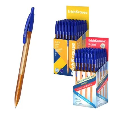 ErichKrause R-301 Matic Bolígrafo Retráctil 0.7mm Punta Azul