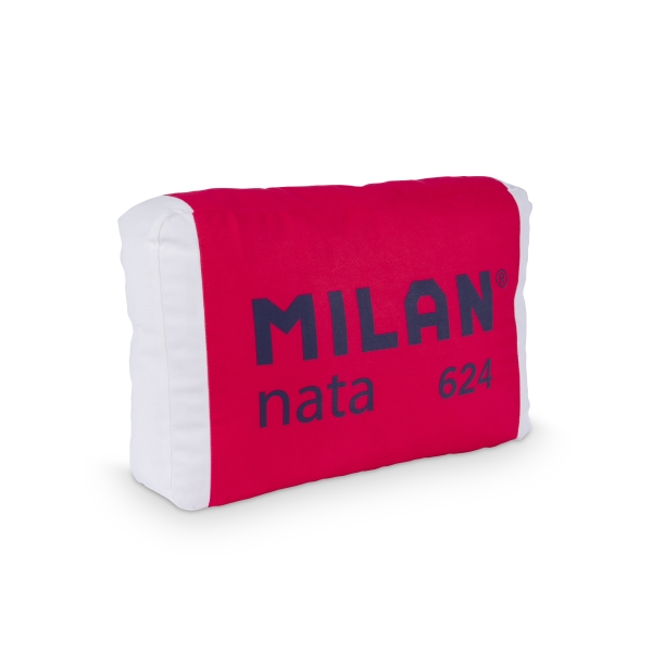 Milan Cojin Con Forma De Goma Milan Nata 624 - Terciopelo Mate - 47.5X31.5X11.5Cm - Color Rojo