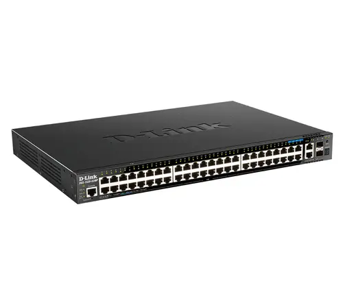 Switch Gestionable D-Link L3 Stakable Dgs-1520-52Mp/E 44P Giga Poe (370W)+ 4P 2.5Giga Poe+ 2P 10G + 2P 10G Sfp