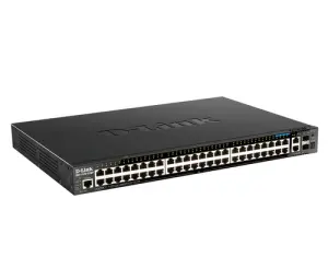 SWITCH GESTIONABLE D-LINK L3 STAKABLE DGS-1520-52MP/E 44P GIGA POE (370W)+ 4P 2.5GIGA POE+ 2P 10G + 2P 10G SFP