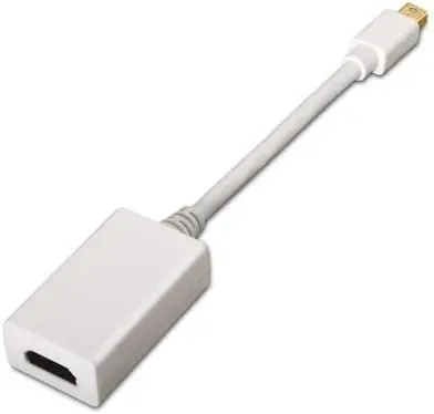 Nanocable Mini DisplayPort a HDMI 15cm Macho a Hembra Color Blanco
