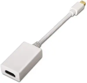 Nanocable Mini DisplayPort a HDMI 15cm Macho a Hembra Color Blanco