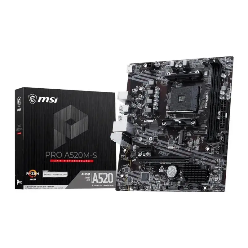 MSI PRO A520M-S Placa Base mATX AM4