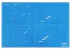 Dahle 10693 Plancha de Corte A1 60x90cm - 5 Capas con Nucleo Resistente al Corte - Lineas de Orientacion - Color Azul