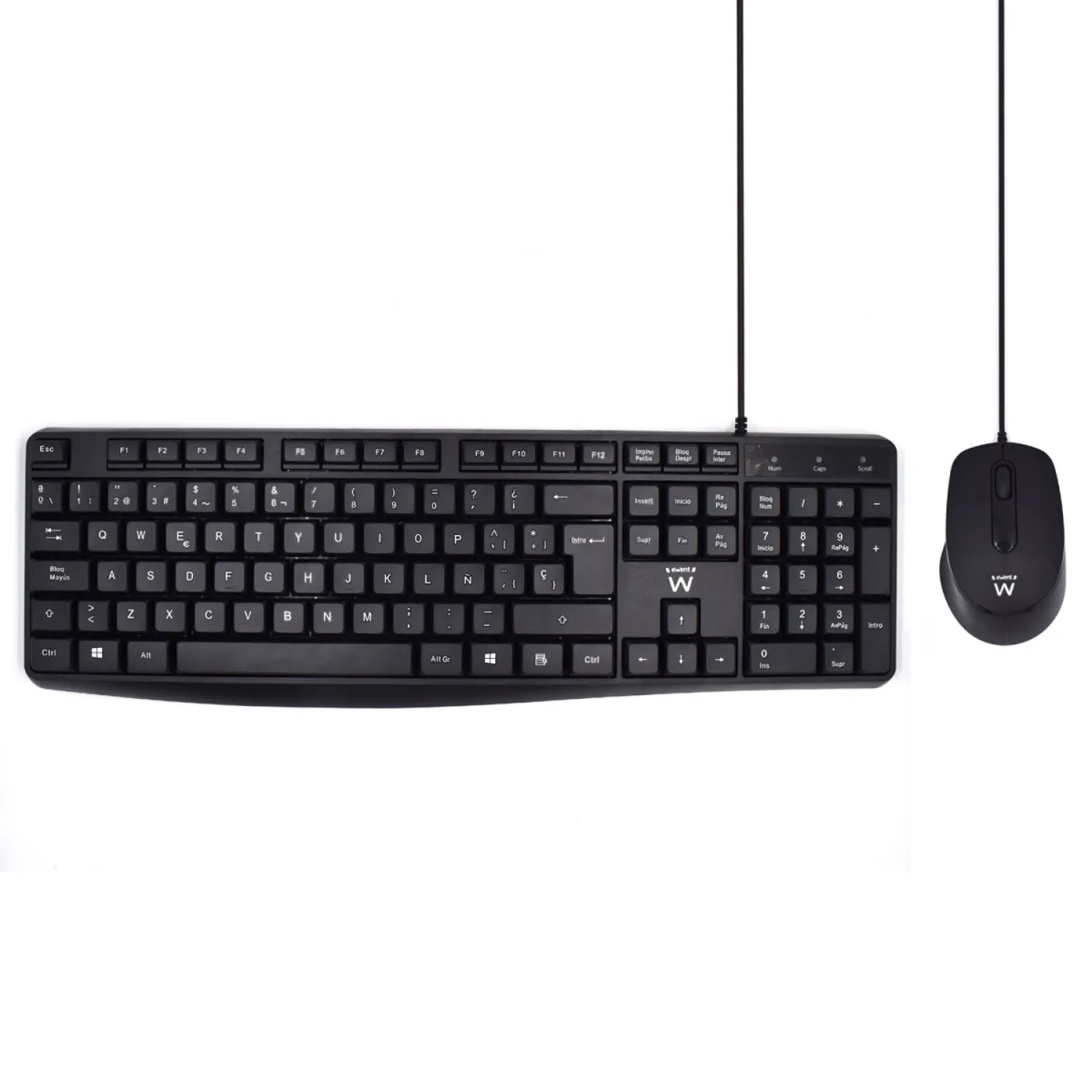 Ewent EW3006 kit teclado+ raton escrit. silenciosa