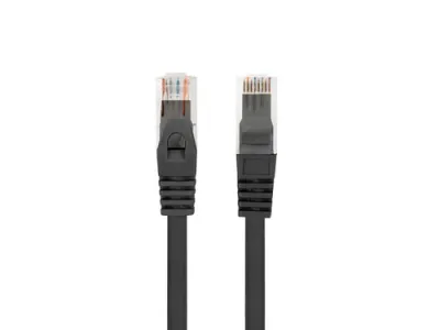 Lanberg Cable de Red Cat6 U/UTP Negro 0,5 m PCU6-10CU-0050-BK