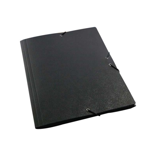 Mariola Carpeta A3 Carton Compacto Gofrado - Formato A3 - Medidas 37X50Cm - Cierre Con Goma Elastica - Color Negro