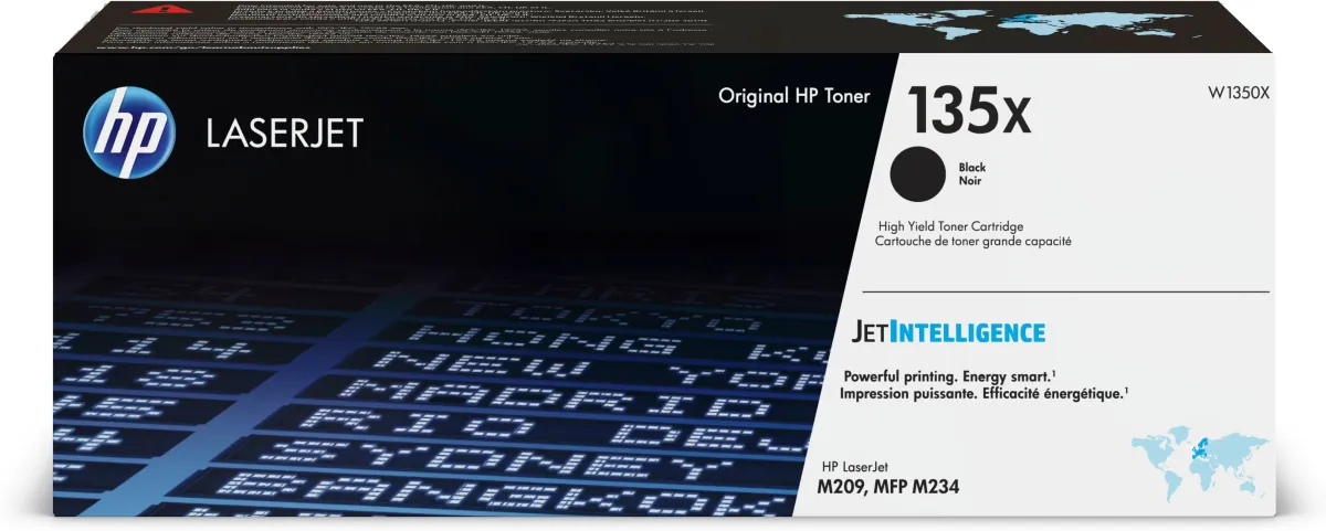 HP Cartucho de Tóner Original Negro W1350X - 135X