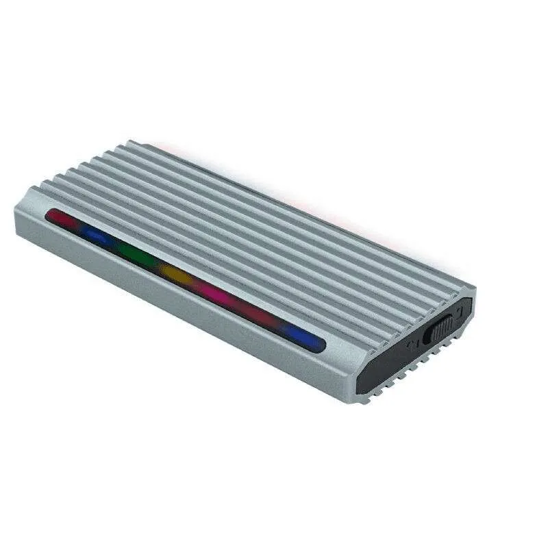 TOOQ Caja Externa M.2 USB-C TQE-2221G para M.2 NGFF/NVMe USB 3.1 Gen2 USB-A Gris
