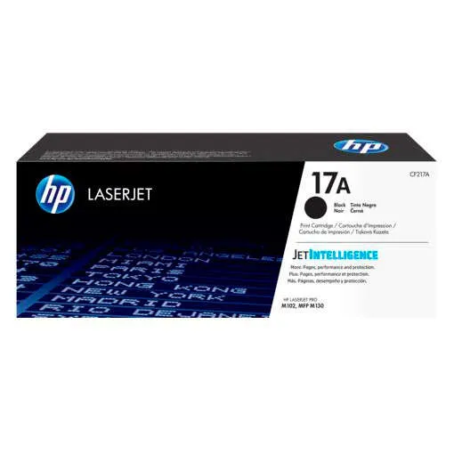 HP CF217A Cartucho de Tóner Original Negro - 17A