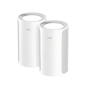 Cudy BE11000 Pack de 2 Sistemas WiFi 7 Mesh Tribanda 2.5G - VPN y Control en la Nube
