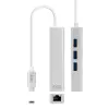Nanocable Conversor USB-C a Ethernet + 3 Puertos USB 3.0
