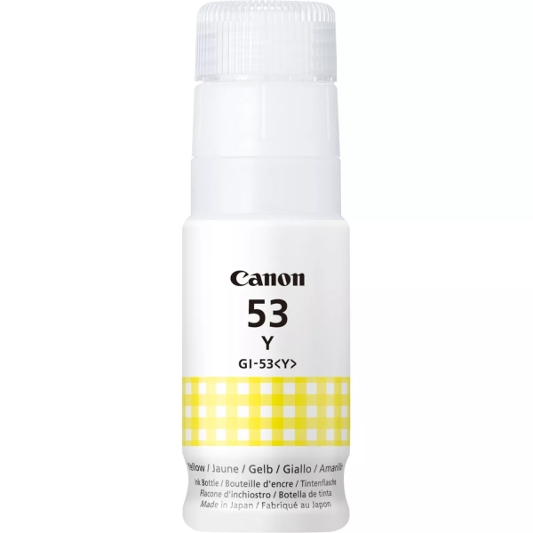 Canon Gi53 Amarillo Botella De Tinta Original - Gi53Y/4690C001