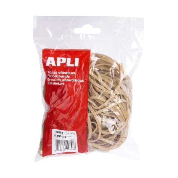 Apli Goma Elástica Marrón Caucho 160x3mm 100g
