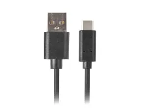 Lanberg Cable USB 2.0 3m USB A a USB C Negro