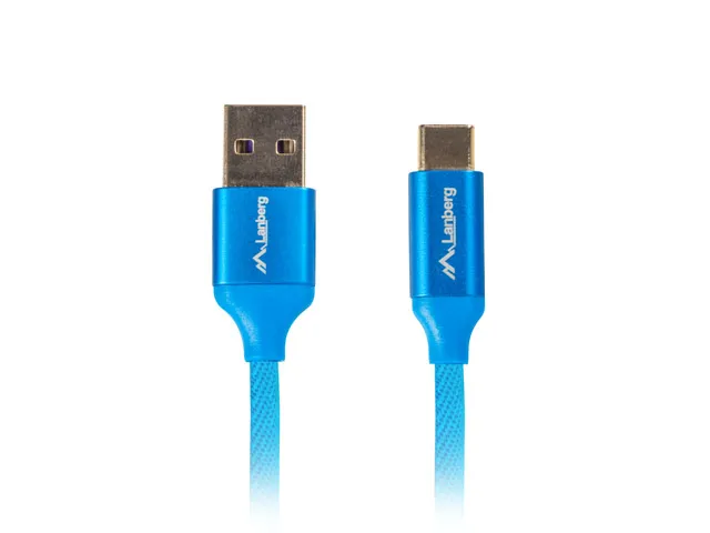 Lanberg Cable USB 2.0 1.8m USB A a USB C Azul