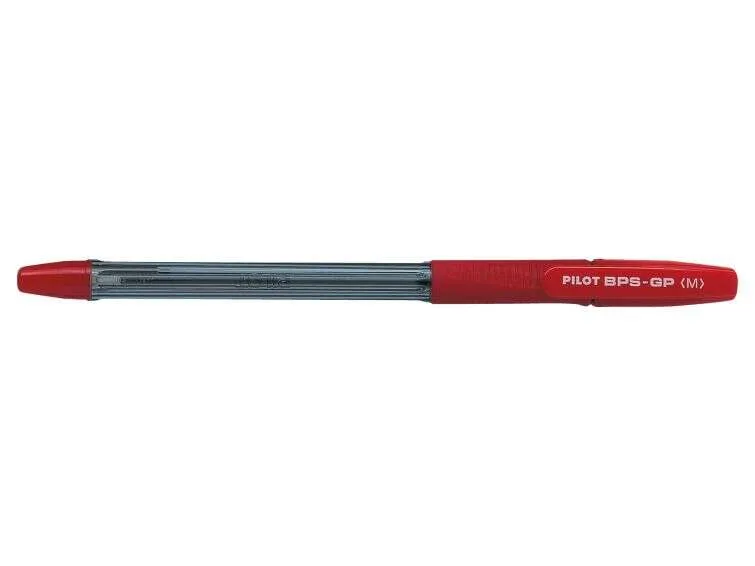 Pilot BPS-GP Bolígrafo de Bola Rojo - Punta Mediana 1mm - Trazo 0.4mm - Recargable