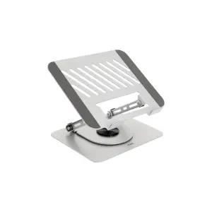 TOOQ Soporte de Portátil Elevador Plegable 360º para 11" a 17" Gris Oscuro