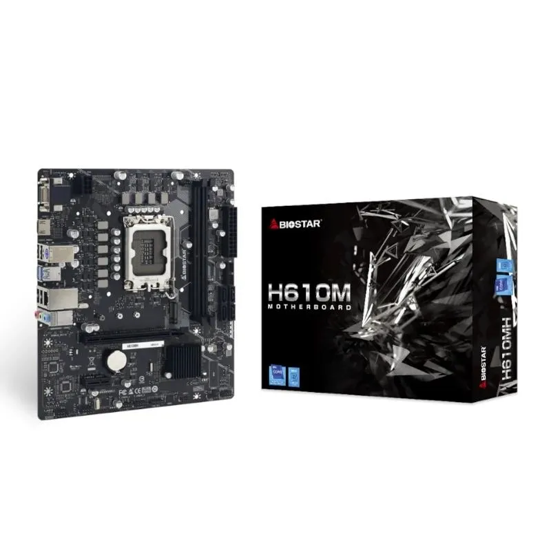 BIOSTAR H610MH D5 M-ATX Placa Base Socket 1700, DDR5, HDMI, VGA, M.2, G-LAN, USB 3.2